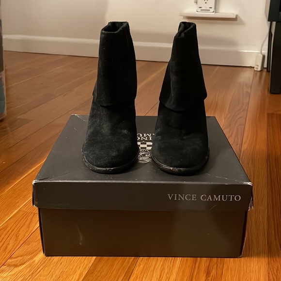 Vince Camuto Black Suede Boot - Picture 4 of 6